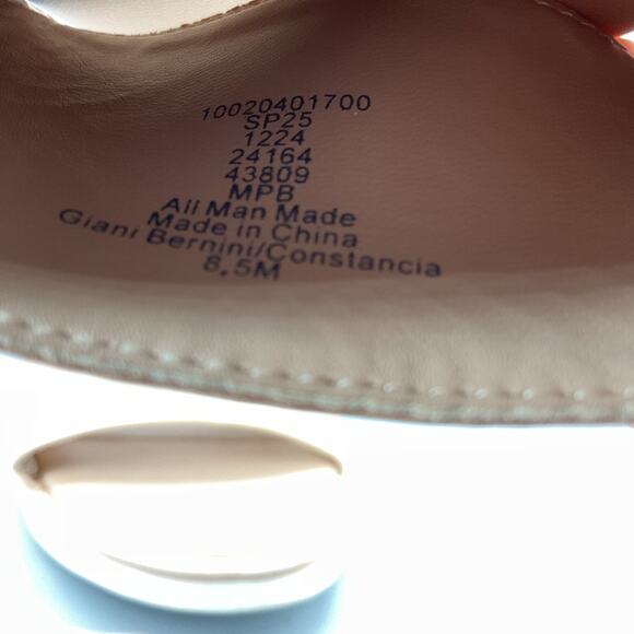 Giani Bernini Women’s Constancia Ankle Strap Wedge Sandals Beige Size 8.5 - Picture 5 of 10